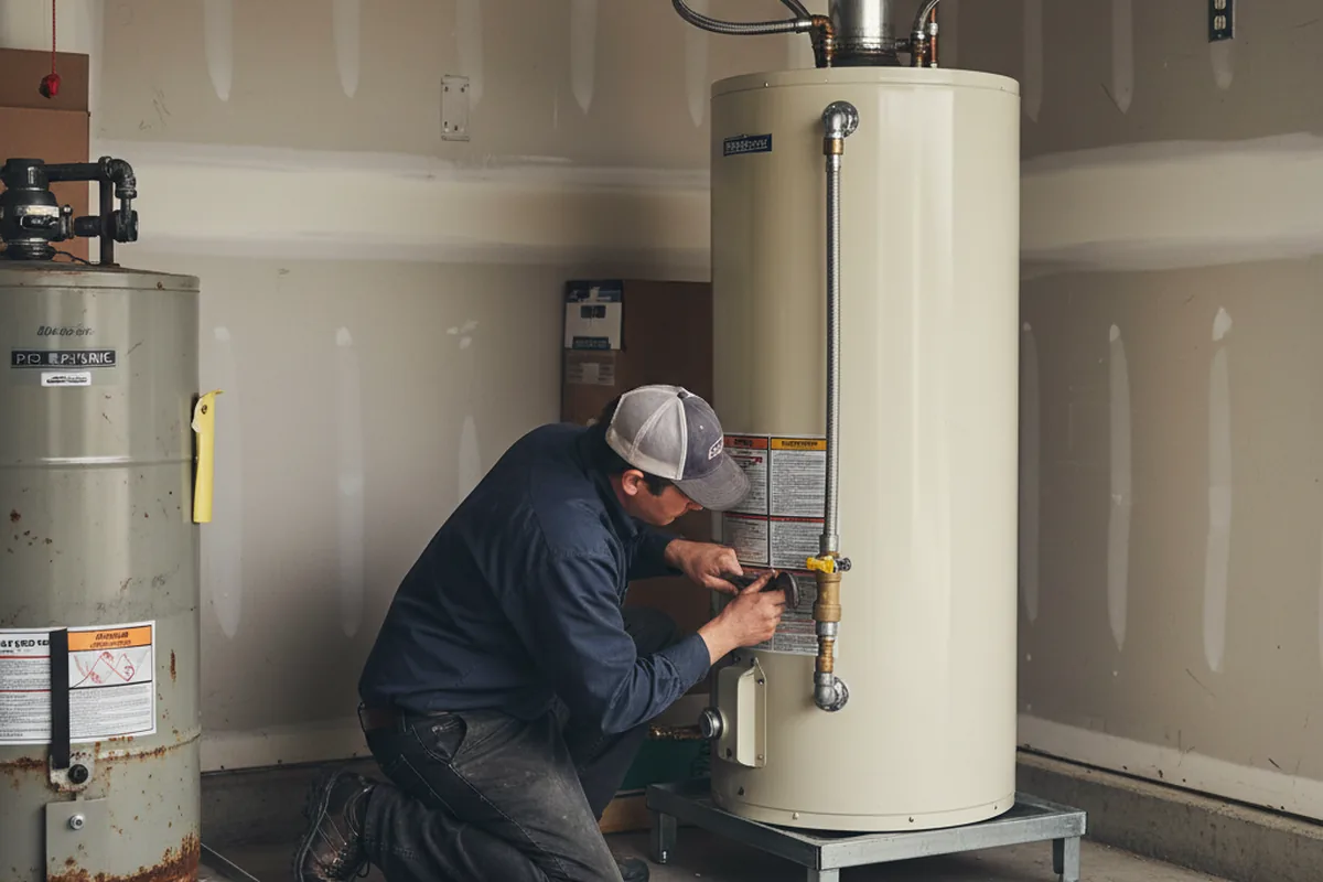 Water heater and shutoff valve replacement in Eufaula